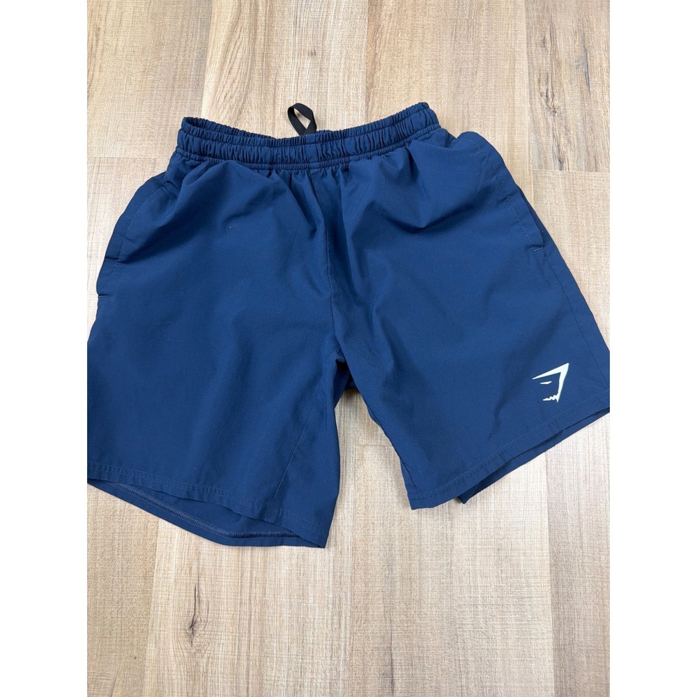 Gymshark Arrival 7" Shorts Mens XS Navy Blue Athletic Gym Training Running - Picture 4 of 7